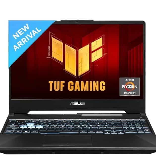 ASUS TUF Gaming A15, AMD Ryzen 7 7435HS, NVIDIA GeForce RTX 3050, 16GB RAM, 512GB SSD, FHD 144Hz 250 nits, 15.6", Windows 11, Black, 2.30KG, FA506NCR-HN075W Gaming Laptop