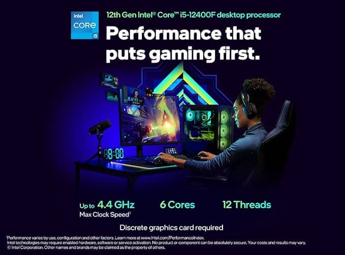 Intel Core I5-12400F Desktop Processor - Image 3