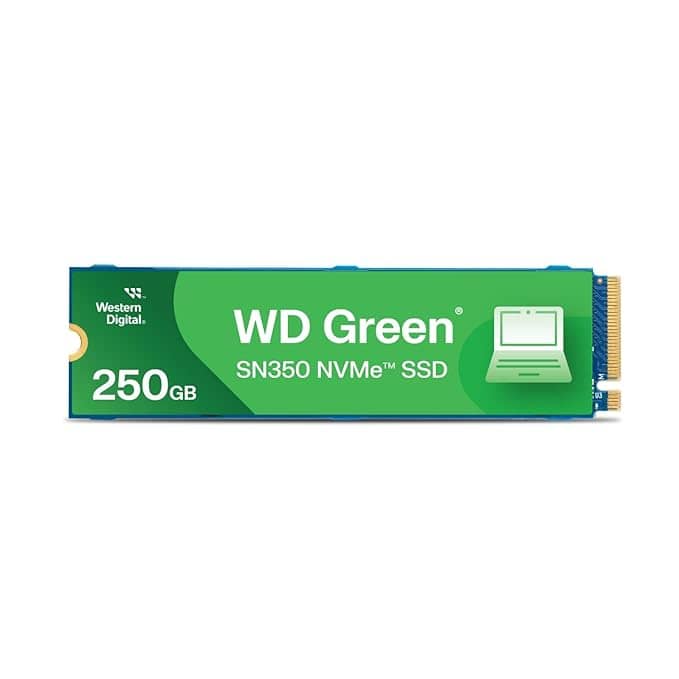 Western Digital Green Sn350 Pcie Gen 3 Nvme 250GB SSD