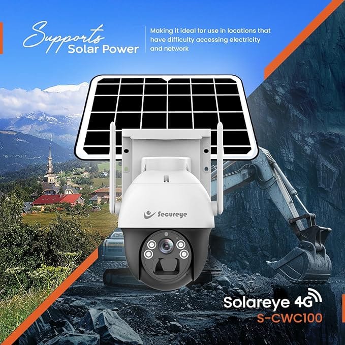 Secureye S-CWC100 SolarEye 4G Solar Wifi Camera - Image 2
