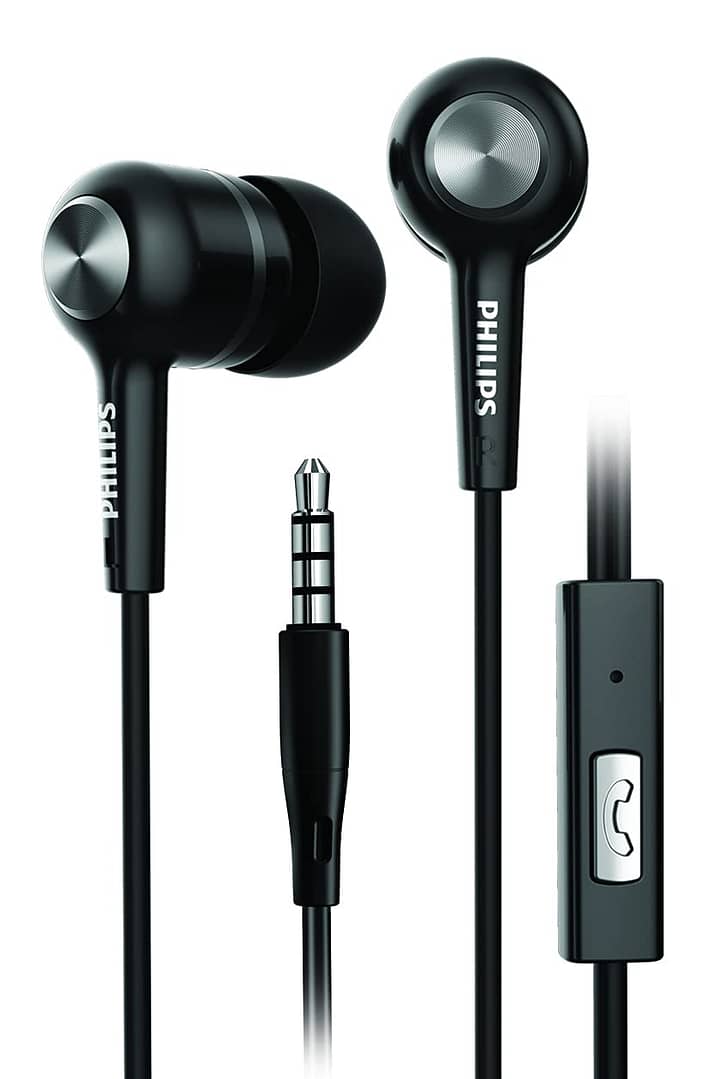 Philips Audio SHE1505BK/94 Wired Earphone with Mic