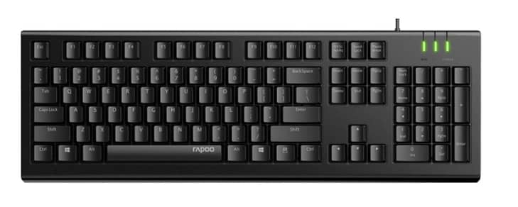 Rapoo NK1800 Wired USB Keyboard