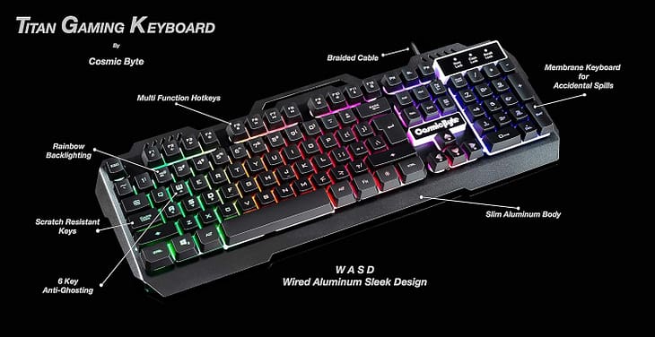 Cosmic Byte Titan CB-GK-05 Wired Gaming Keyboard - Image 6