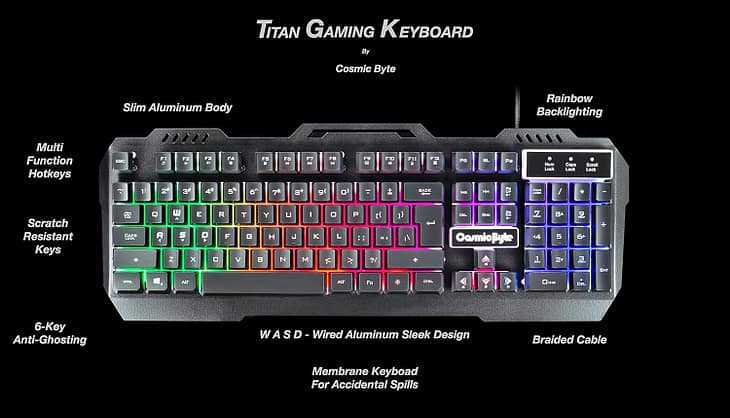 Cosmic Byte Titan CB-GK-05 Wired Gaming Keyboard - Image 5