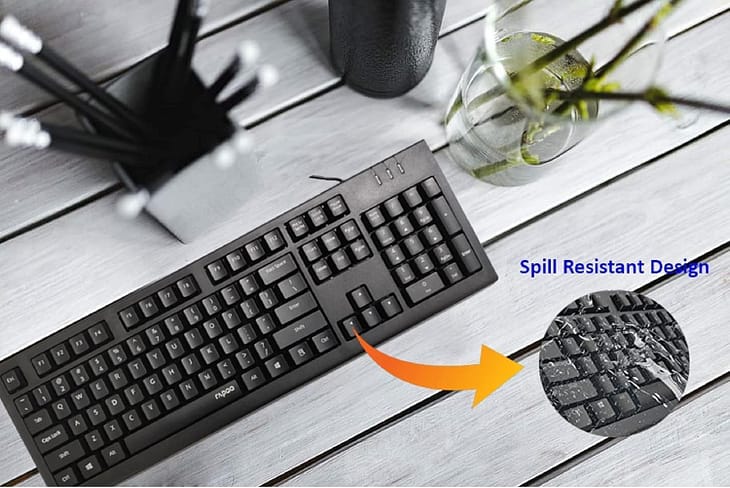 Rapoo NK1800 Wired USB Keyboard - Image 2