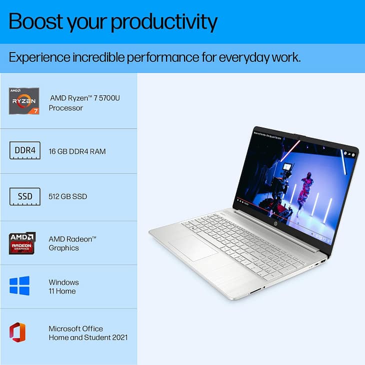 HP Laptop 15s-91R01PA#ACJ - Image 2
