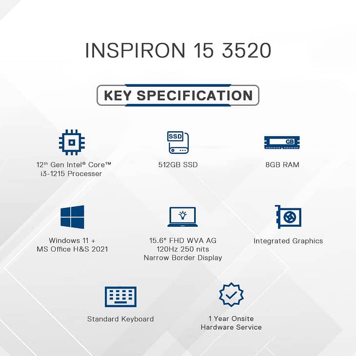 Dell Inspiron 3520 Laptop-VN3520HPCNX - Image 3