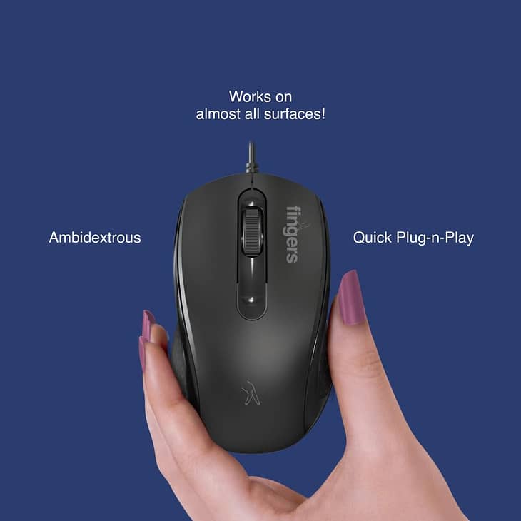 FINGERS FusionCombo Wired USB Keyboard and Mouse - Image 3