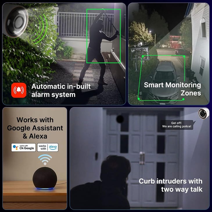 QUBO Smart Outdoor 3MP 1296p WiFi Bullet Wifi Camera - Image 5