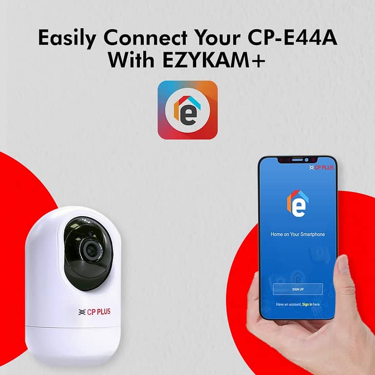 CP PLUS CP-E34A 3 MP Full HD Wi-Fi PT Security Video Camera - Image 5