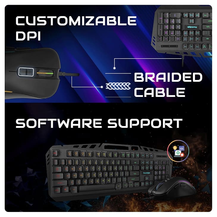 Cosmic Byte Dragon Fly GB-GKM-19 Gaming Keyboard and Mouse Combo - Image 4