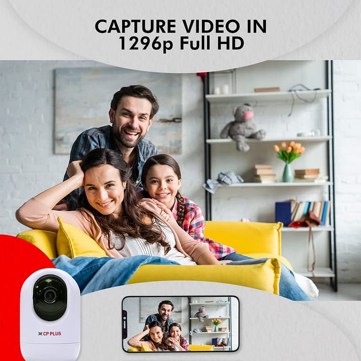 CP PLUS CP-E34A 3 MP Full HD Wi-Fi PT Security Video Camera - Image 4
