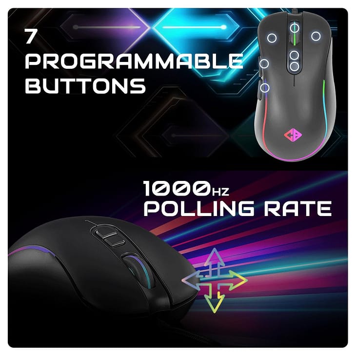 Cosmic Byte Dragon Fly GB-GKM-19 Gaming Keyboard and Mouse Combo - Image 3