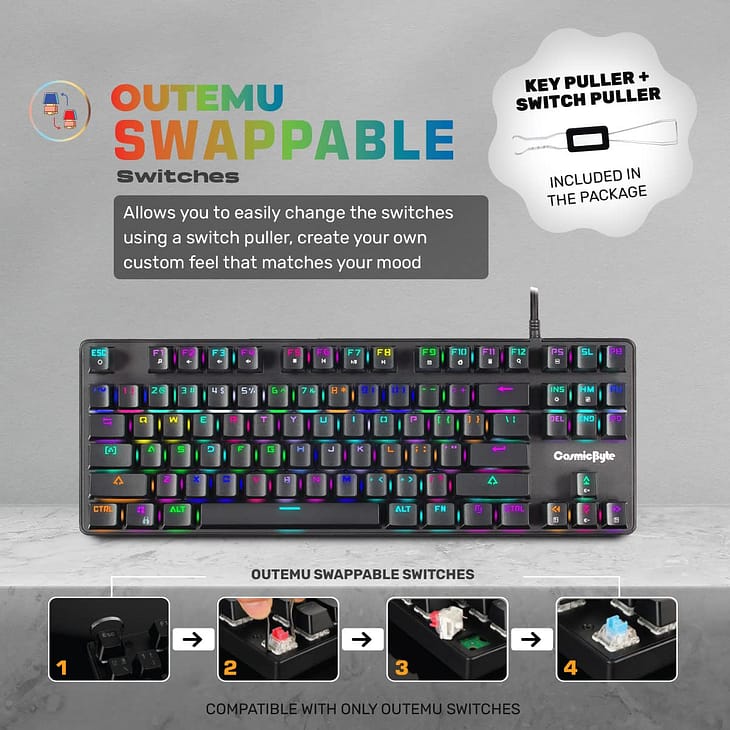 Cosmic Byte Firefly CB-GK-18 Mechanical Keyboard - Image 8