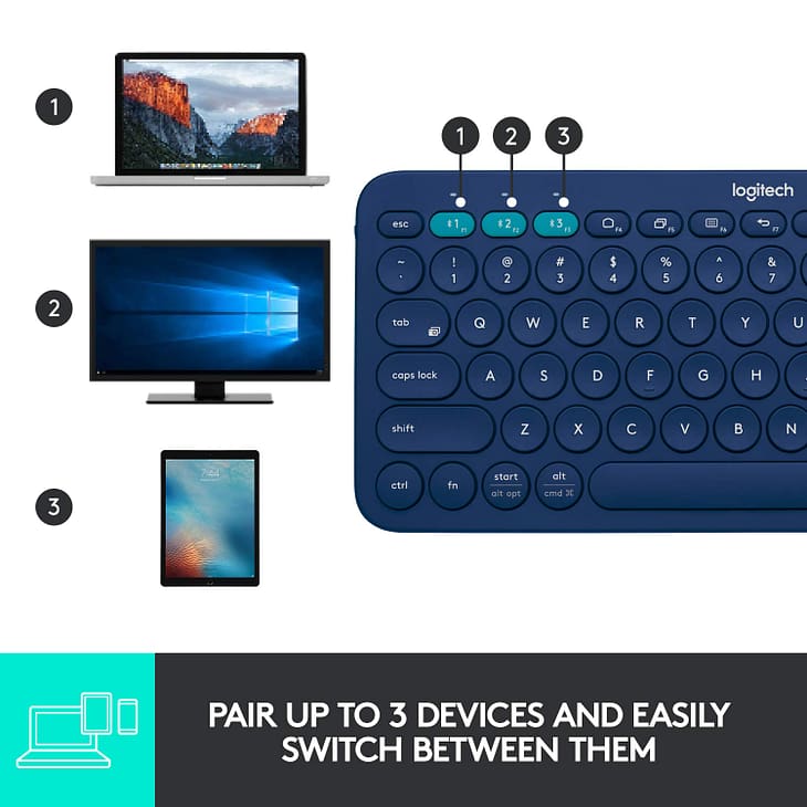Logitech K380 Wireless Multi-Device Keyboard - Image 4