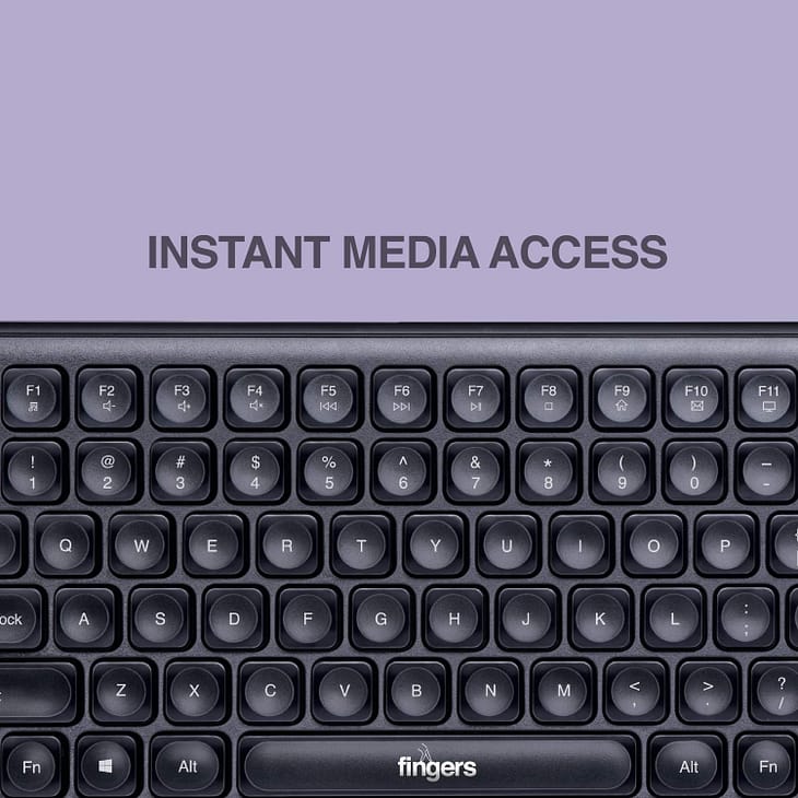 FINGERS Exquisite Wireless Combo Slim Keyboard and Mouse - Image 2