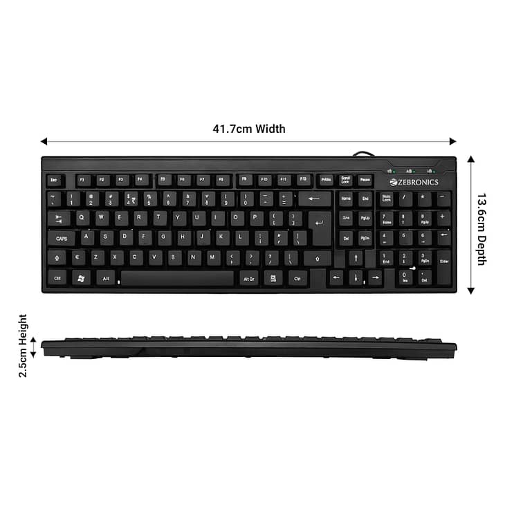 ZEBRONICS Zeb- K35 USB Wired Keyboard - Image 4
