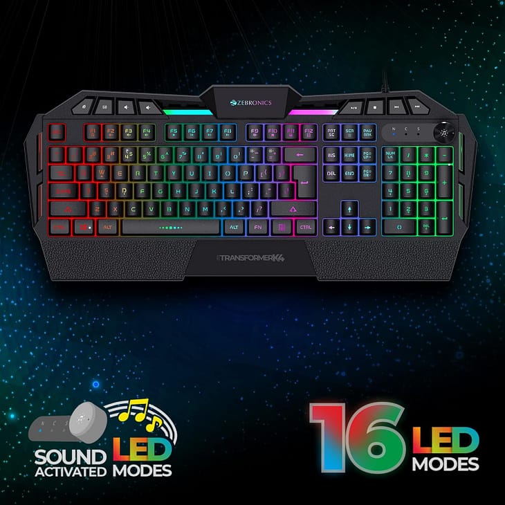 Zebronics Zeb-Transformer K4 Gaming Keyboard - Image 5