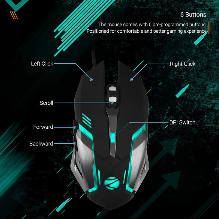 ZEBRONICS Zeb-Transformer-M Wired USB Mouse - Image 4