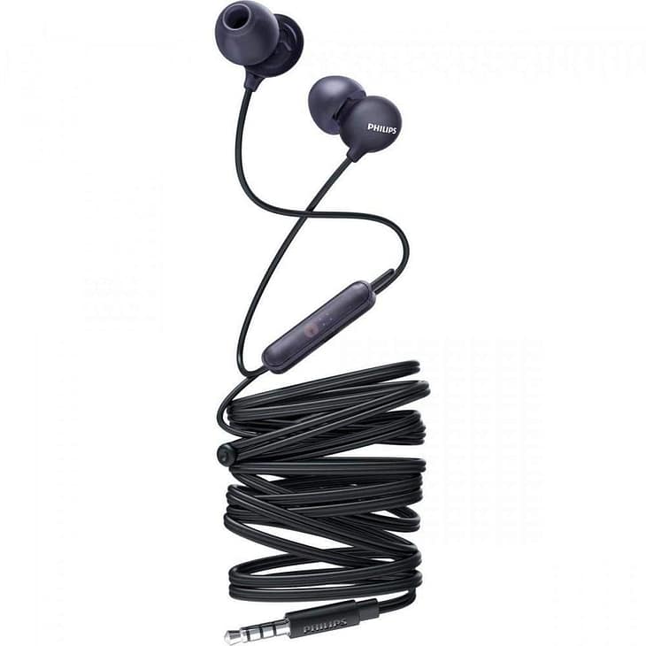Philips Audio SHE2405BK/00 Wired Earphone with Mic