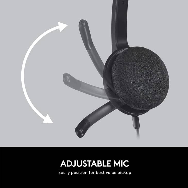 Logitech H340 Stereo Wired Headphone with Mic - Image 4