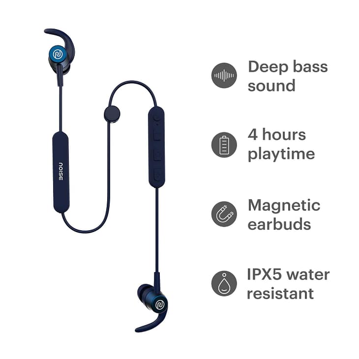 Noise Tune Sport Wireless Earphones with Mic - Image 2