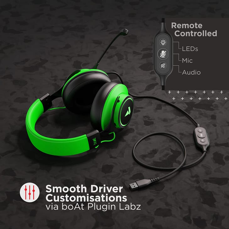 boAt Immortal IM1000D Wired Over Ear Headphone with Mic - Image 3