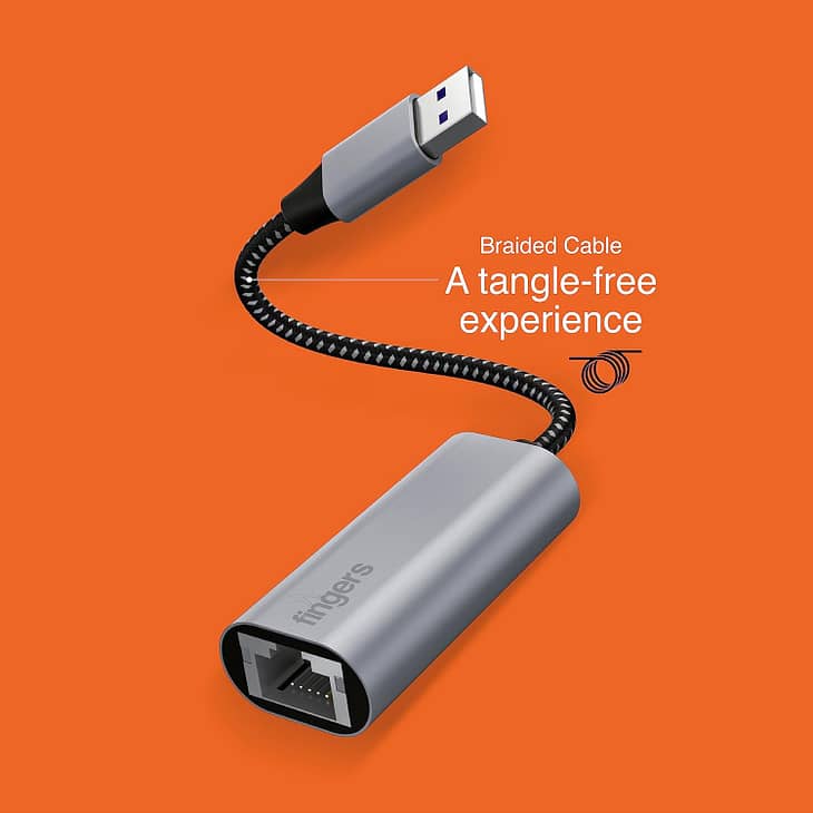 FINGERS GigaNet USB-A to Giga LAN - Image 2