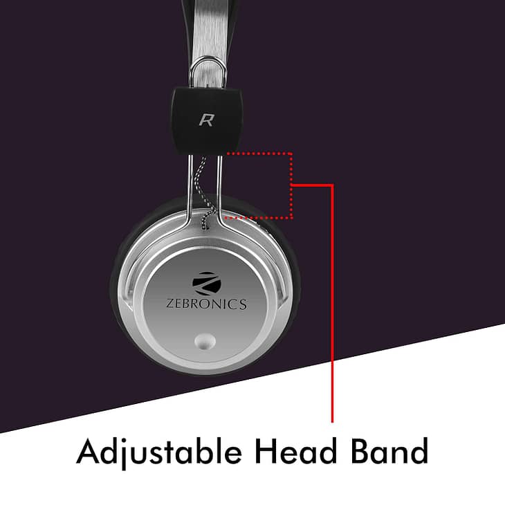 Zebronics ZEB-1001HMV Wired Headphone with Mic - Image 2
