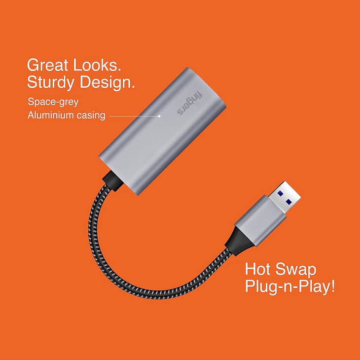 FINGERS GigaNet USB-A to Giga LAN - Image 3