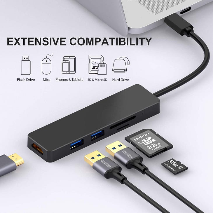 Lapcare Lap-C 5-in-1 Type C USB Hub - Image 2