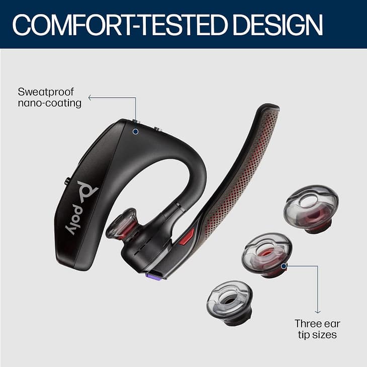 Poly Voyager 5200 Wireless Single-Ear Headset - Image 2