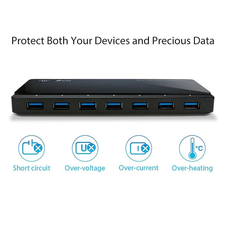 TP-Link Uh720 USB 7-Port Hub - Image 3