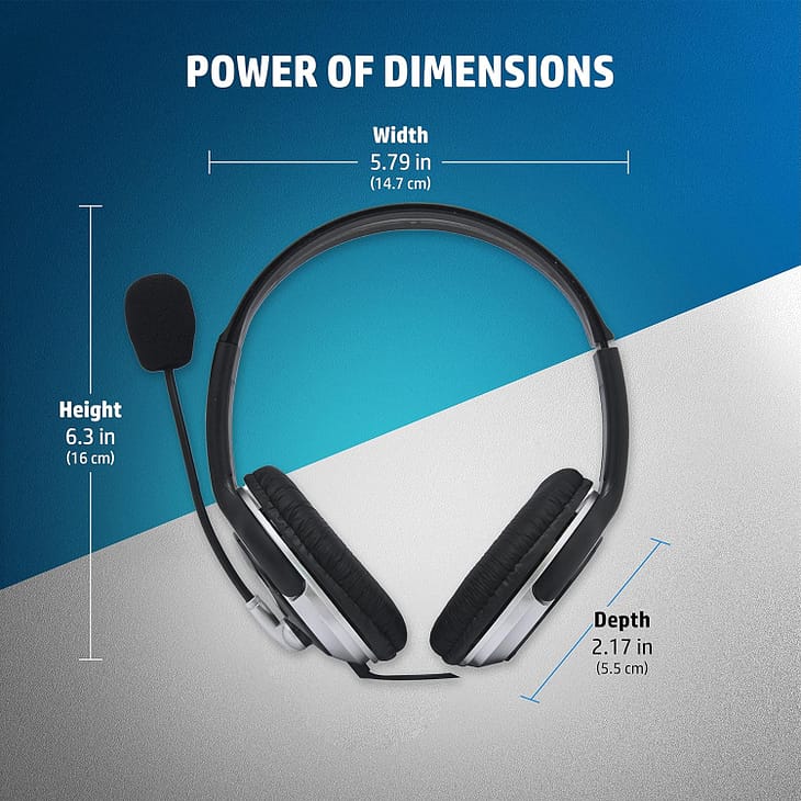 HP B4B09Pa Wired Headphone with Mic - Image 2