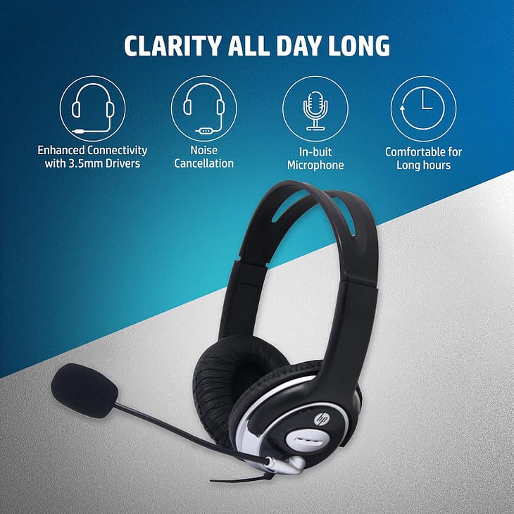 HP B4B09Pa Wired Headphone with Mic - Image 3