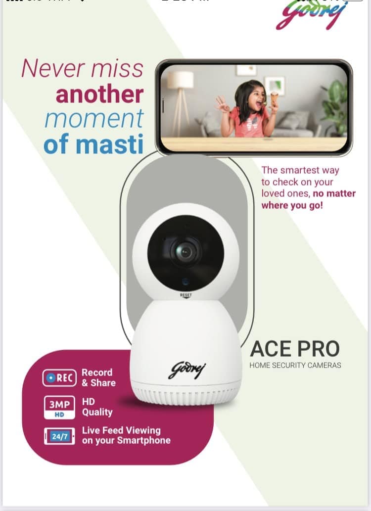 Godrej ACE PRO 3MP Wifi Camera - Image 2